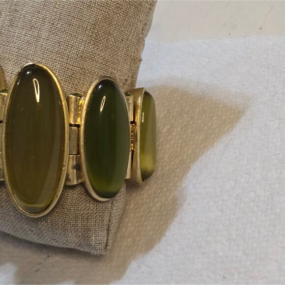 Lia Sophia Vintage Kian Collection Kim Family Bracelet Green & Yellow Stones‎ - Picture 8 of 8